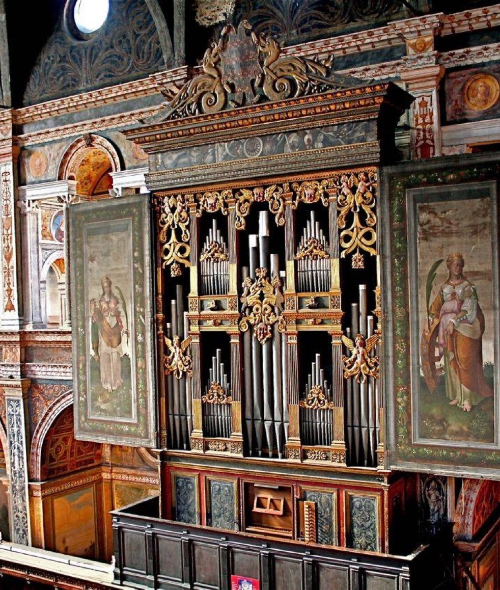 The organ and the frescoes of San Maurizio al Monastero, Milan